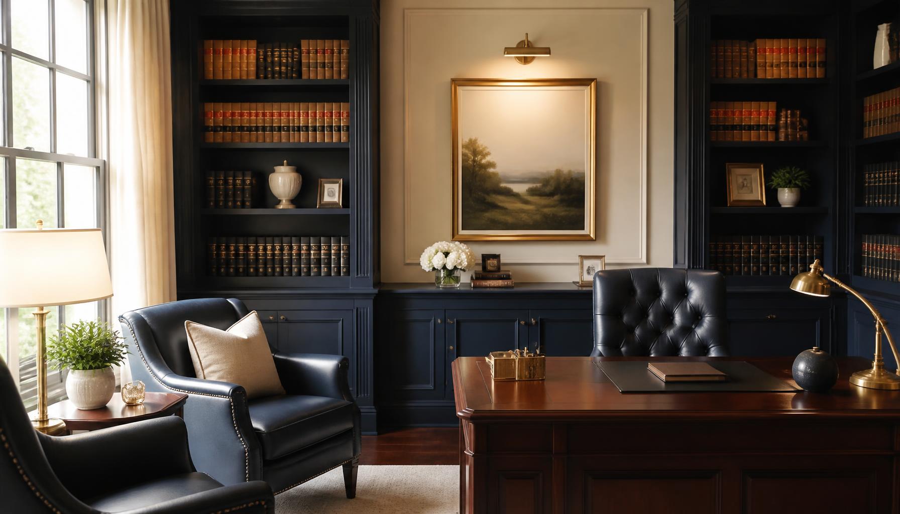 Elegant law office consultation room